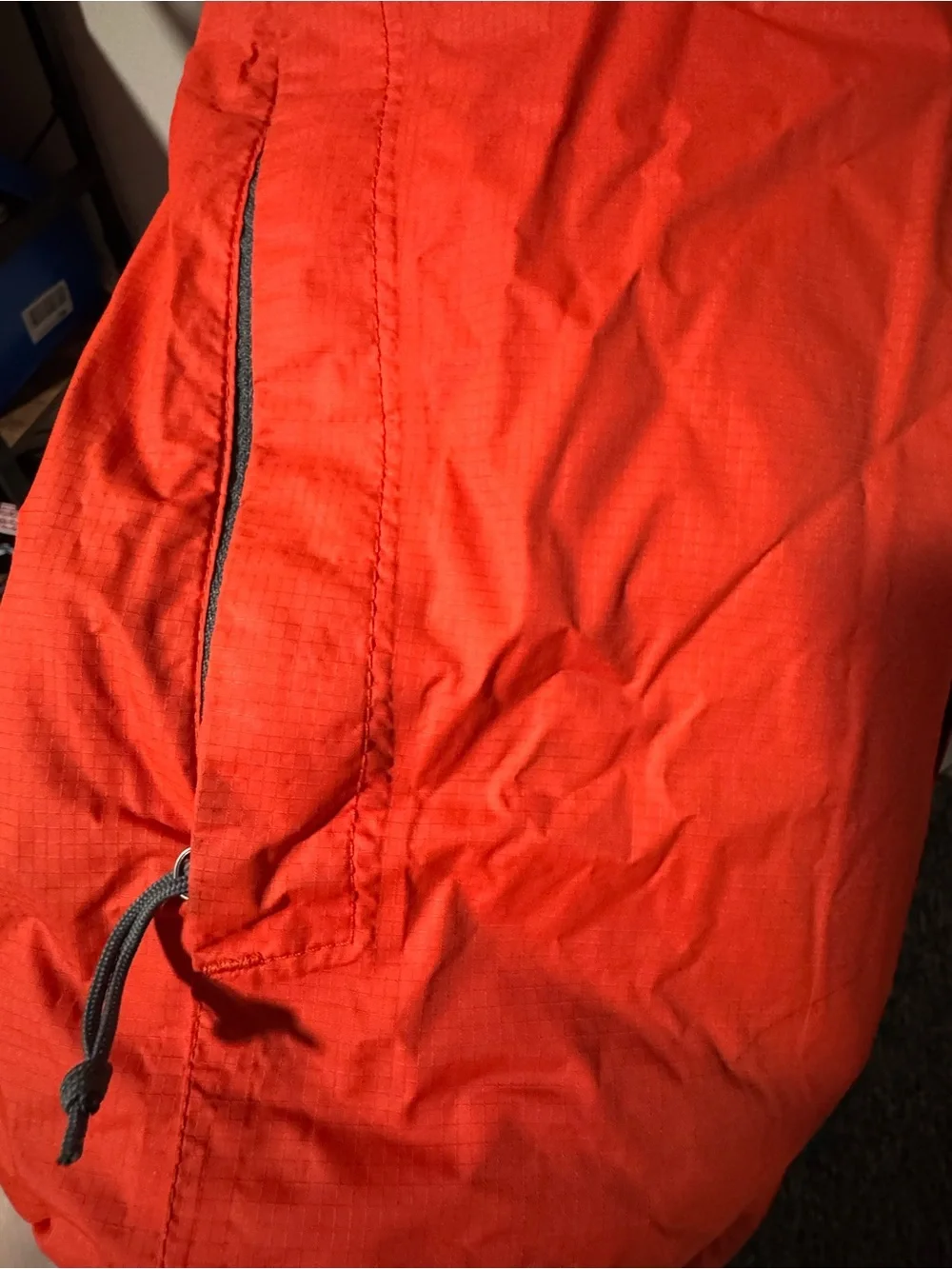 The North Face Men’s Orange Hooded Rain Jacket